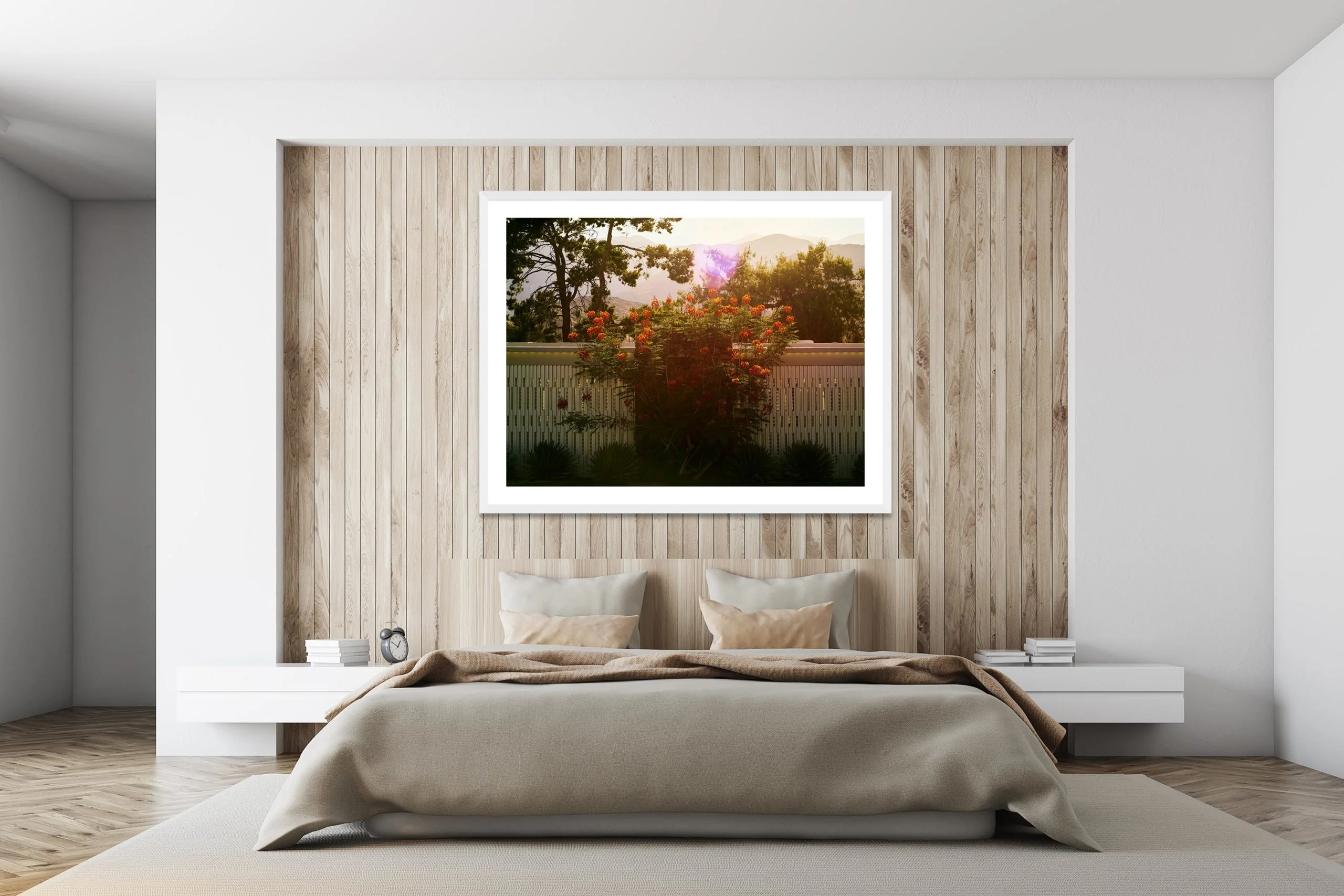 Backlit Bouquet - White Frame - I Heart Palm Springs Collection - Fine Art Photography by Toby Dixon