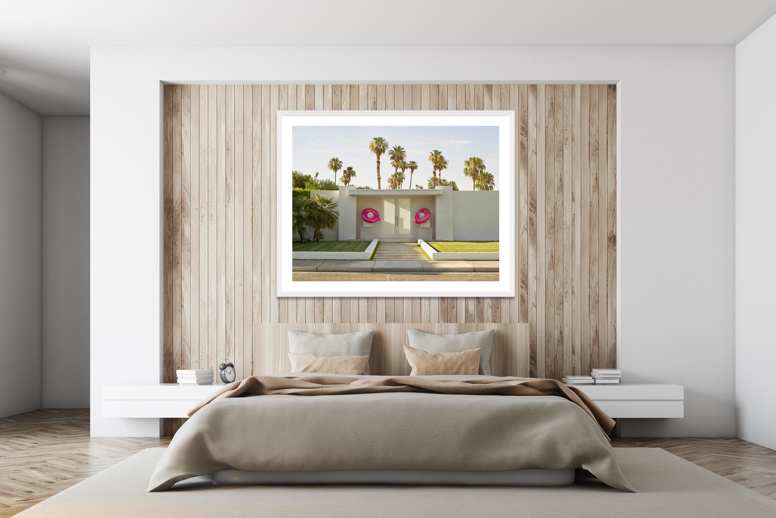 Party House - White Frame - I Heart Palm Springs Collection - Fine Art Photography by Toby Dixon