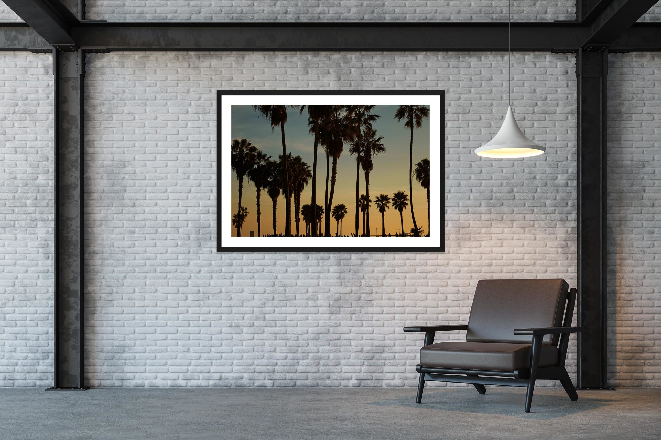 Palms - Black Frame - Skate Park, Venice Beach Collection - Fine Art Photography by Toby Dixon