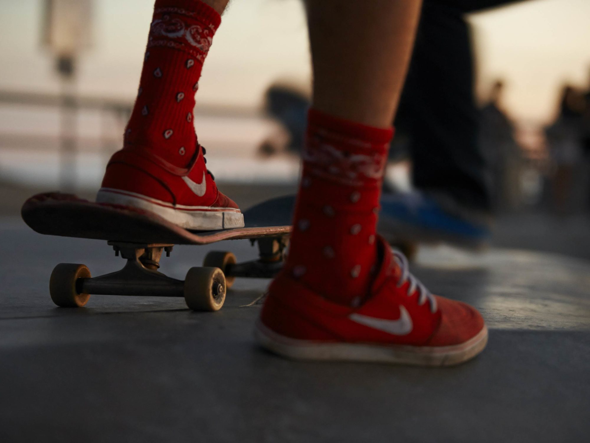 Red Kicks - Skate Park, Venice Beach Collection - Fine Art Photography by Toby Dixon