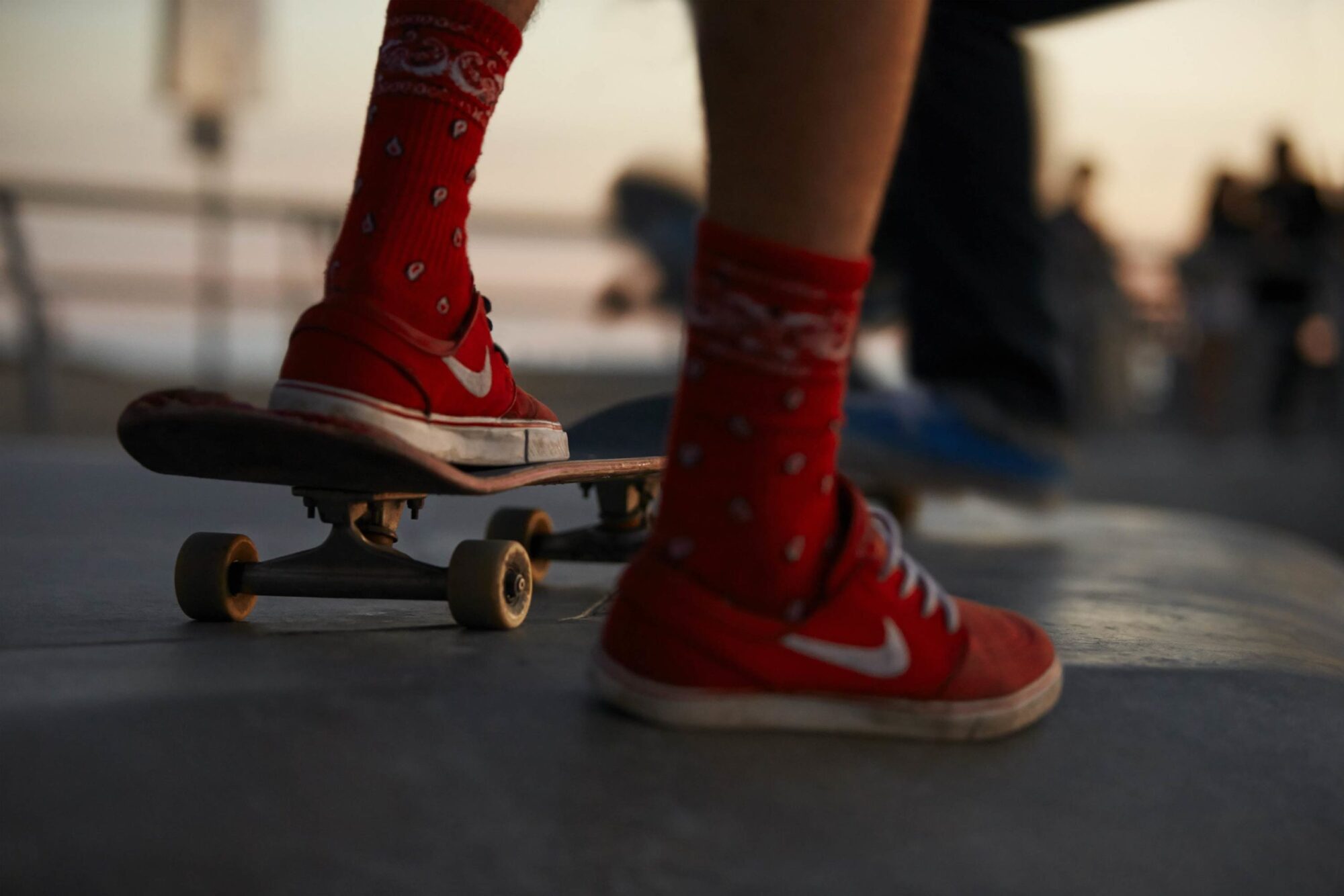 Red Kicks - Skate Park, Venice Beach Collection - Fine Art Photography by Toby Dixon